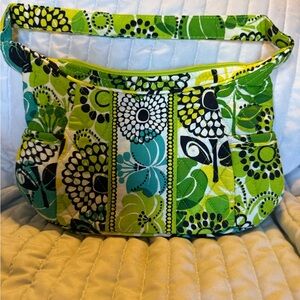 Vera Bradley Small Limes Up Purse with side pockets
